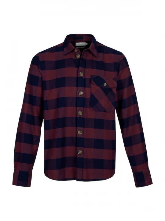 Foto van product Shiwi Overhemd 'Brad' navy / bourgogne