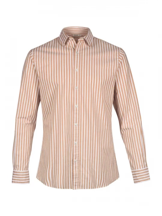 Foto van product Shiwi Overhemd 'Orlando' cognac / wit