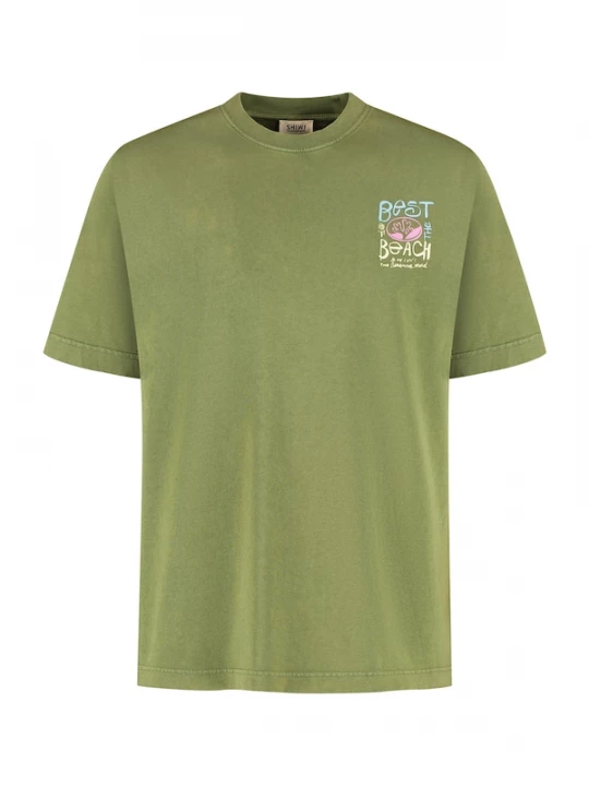 Foto van product Shiwi Shirt 'Finn' lichtblauw / olijfgroen / rosa
