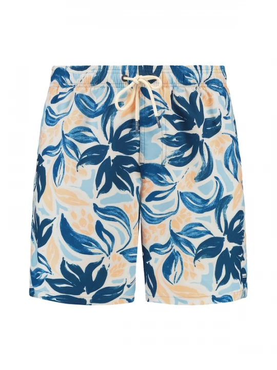 Foto van product Shiwi Zwemshorts 'Mike' navy / lichtblauw / curry / wit