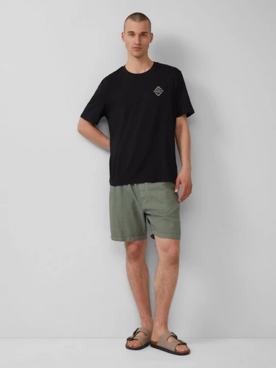 Foto van product Short van een linnenmix QS olijfgroen