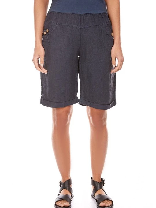 Foto van product Shorts Le Monde du Lin donkerblauw