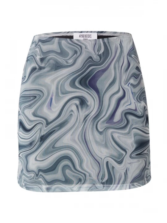 Foto van product SHYX Rok 'Giselle' grijs / wit