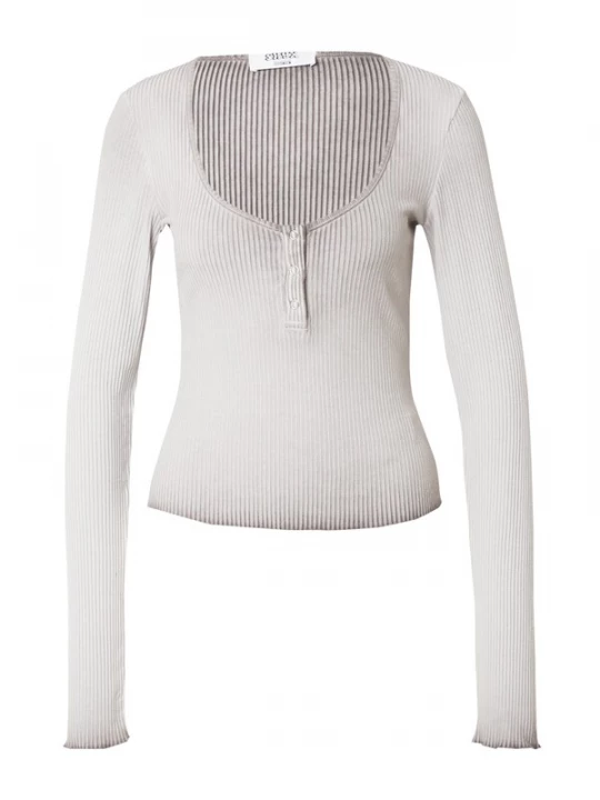 Foto van product SHYX Shirt 'Bianca' grijs / aardetinten