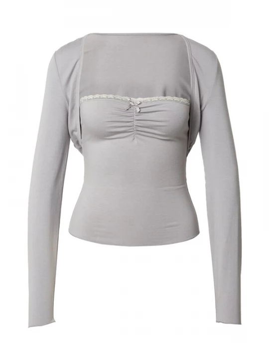Foto van product SHYX Shirt grijs / offwhite