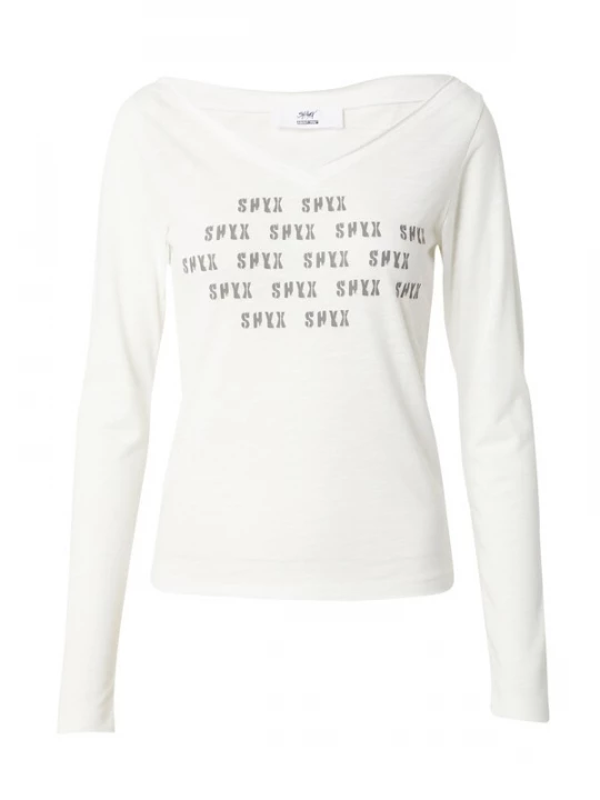 Foto van product SHYX Shirt grijs / wit