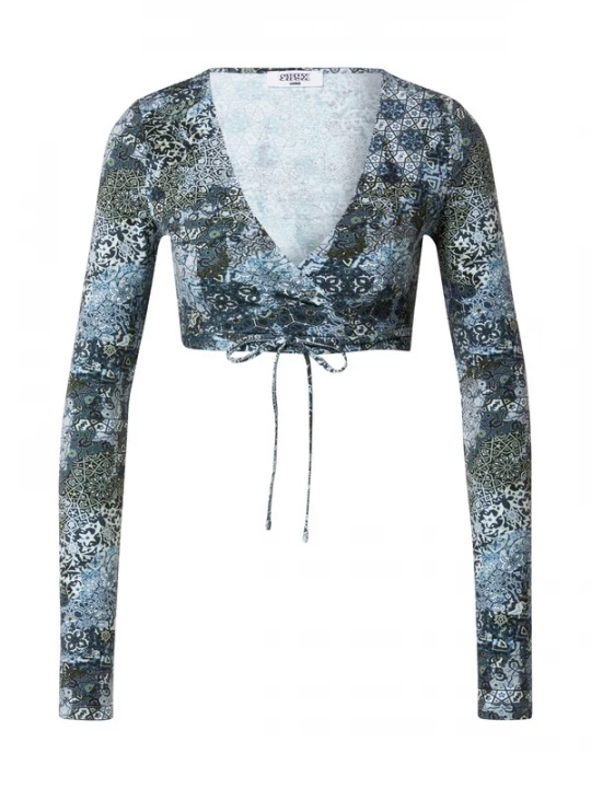Foto van product SHYX Shirt 'Penelope' blauw / petrol / donkergroen / wit