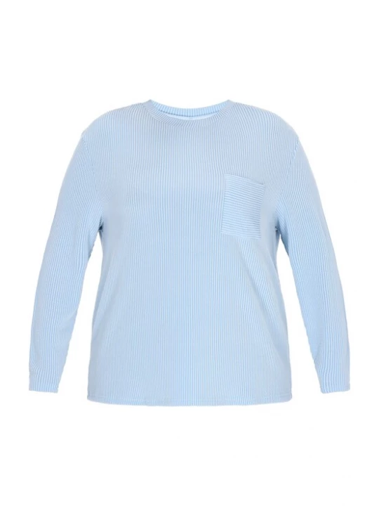 Foto van product Usha Shirt lichtblauw / wit