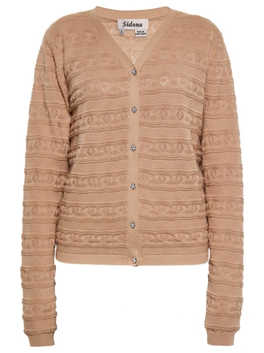Foto van product Sidona Gebreid vest brokaat