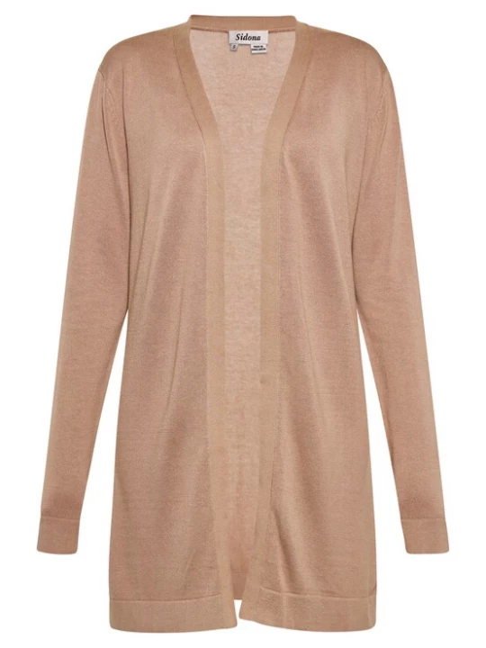 Foto van product Sidona Gebreid vest donkerbeige