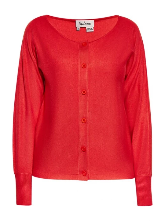 Foto van product Sidona Gebreid vest rood