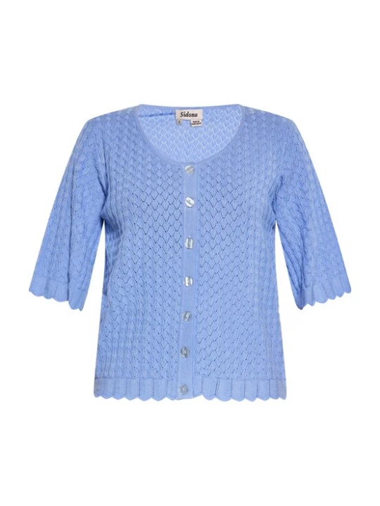 Foto van product Sidona Gebreid vest smoky blue