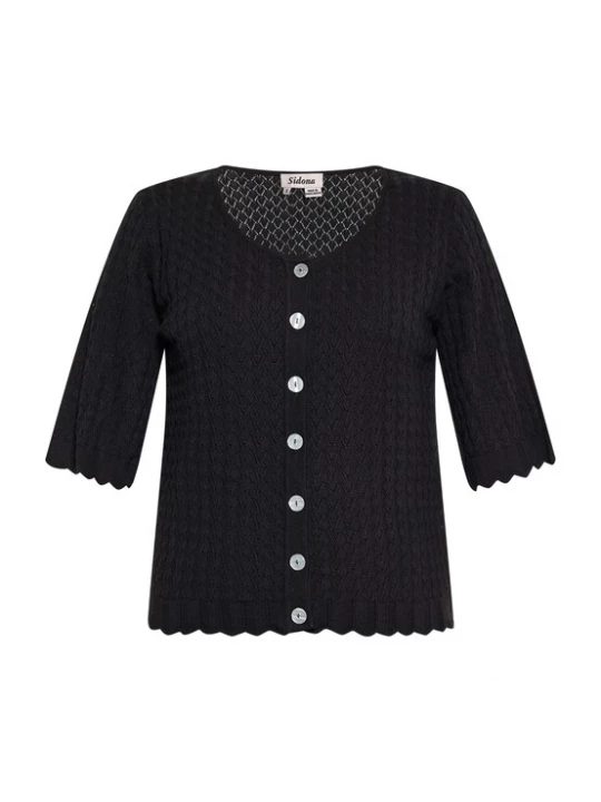 Foto van product Sidona Gebreid vest zwart