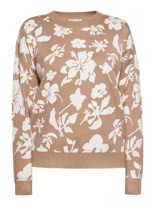 Foto van product Usha Trui taupe / wolwit