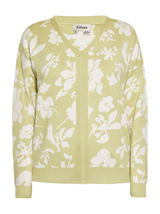 Foto van product Sidona Trui pastelgroen / wit