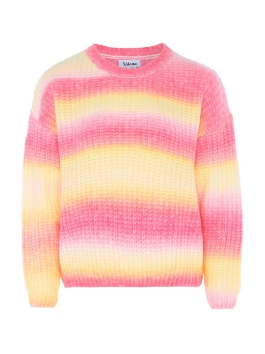 Foto van product Sidona Trui geel / rosa / pastelroze