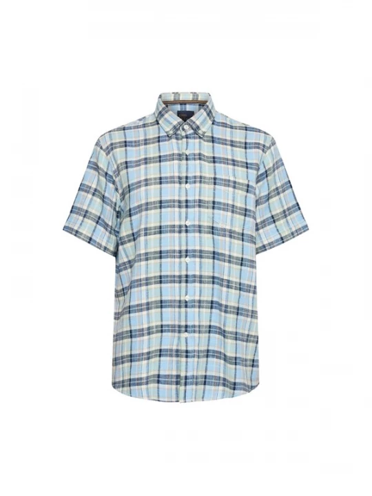 Foto van product Signal Overhemd 'Pan' beige / pastelblauw / donkerblauw / lichtgroen