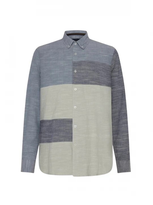 Foto van product Signal Overhemd 'Paolo' smoky blue / opaal / stone grey