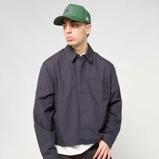Foto van product Signature Check Boxy Shirt Karl Kani blauw