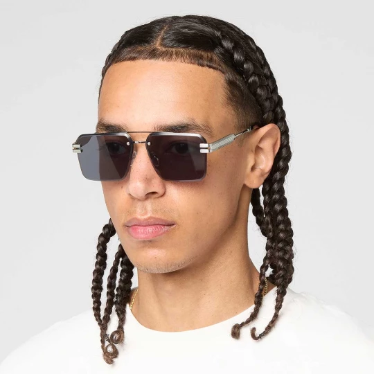 Foto van product Signature Metal Framed Sunglasses Karl Kani zwart