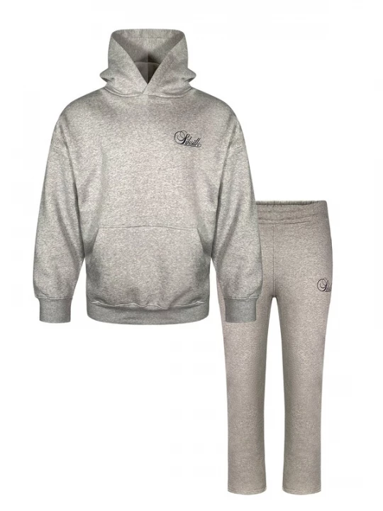 Foto van product SikSilk Joggingpak grijs gemêleerd