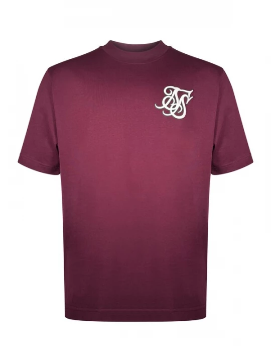 Foto van product SikSilk Shirt bourgogne / wit