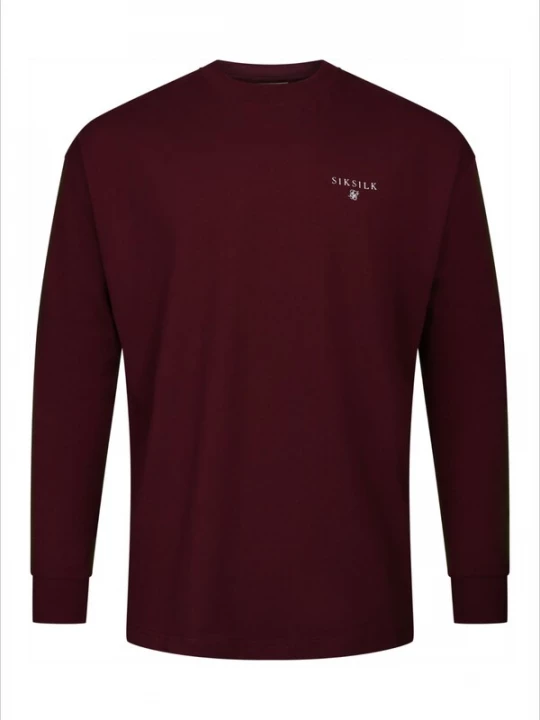 Foto van product SikSilk Shirt bourgogne / wit