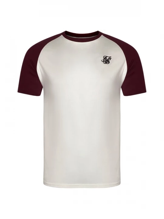 Foto van product SikSilk Shirt bourgogne / zwart / wit