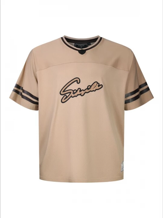 Foto van product SikSilk Shirt donkerbeige / zwart