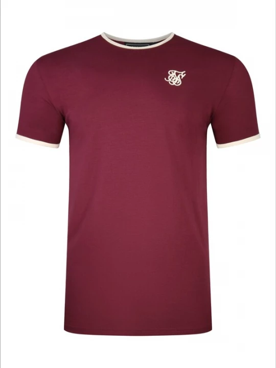 Foto van product SikSilk Shirt ecru / bourgogne