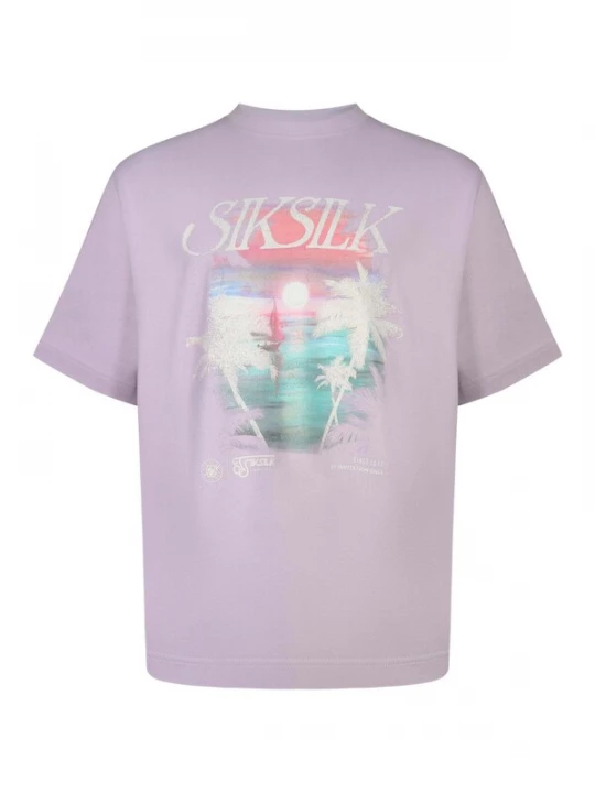 Foto van product SikSilk Shirt 'Graphic' lila