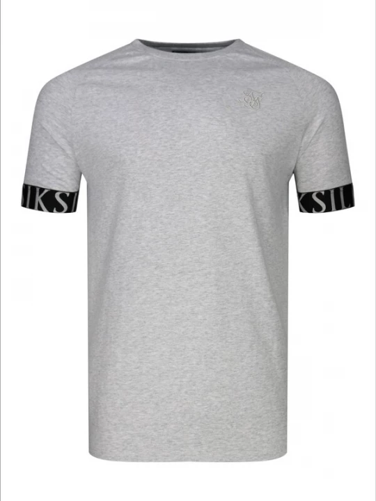 Foto van product SikSilk Shirt grijs gemêleerd / zwart