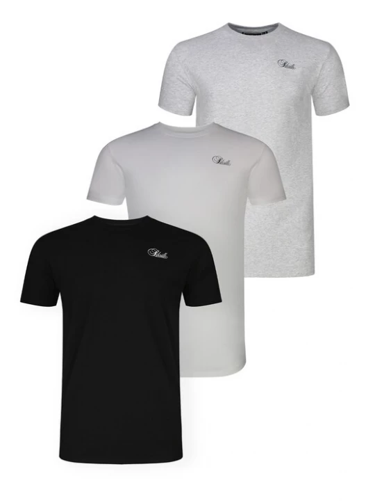 Foto van product SikSilk Shirt lichtgrijs / zwart / wit
