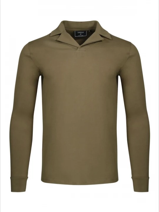 Foto van product SikSilk Shirt olijfgroen
