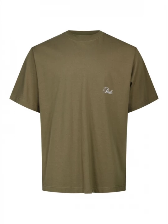 Foto van product SikSilk Shirt olijfgroen / wit