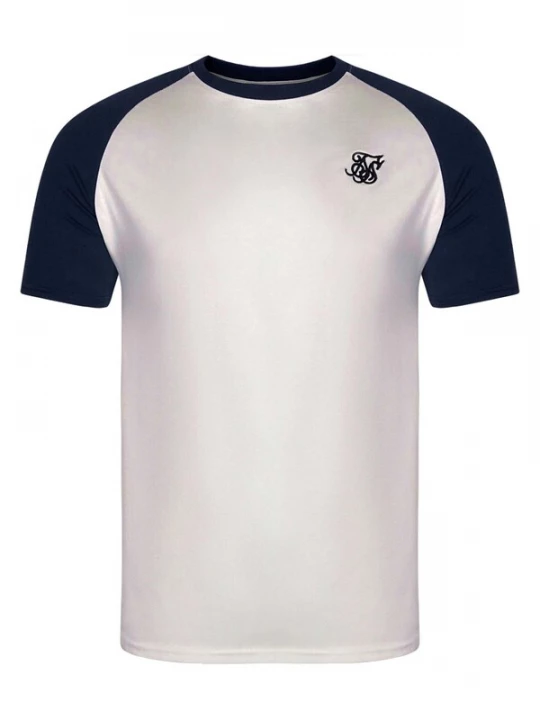 Foto van product SikSilk Shirt 'Raglan' zwart / wit