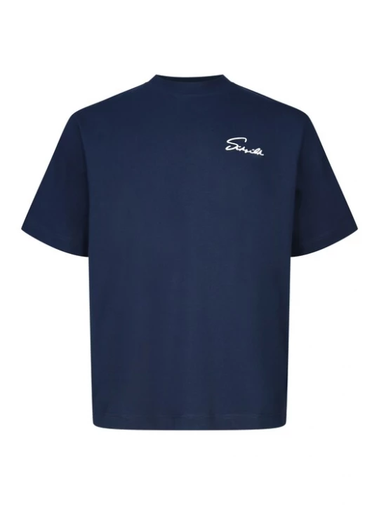 Foto van product SikSilk Shirt 'Script' navy / wit