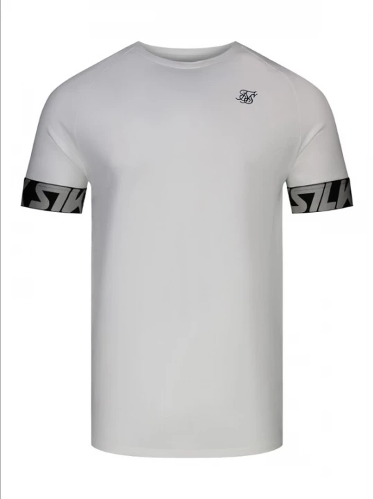 Foto van product SikSilk Shirt 'Tech' grijs / zwart / wit