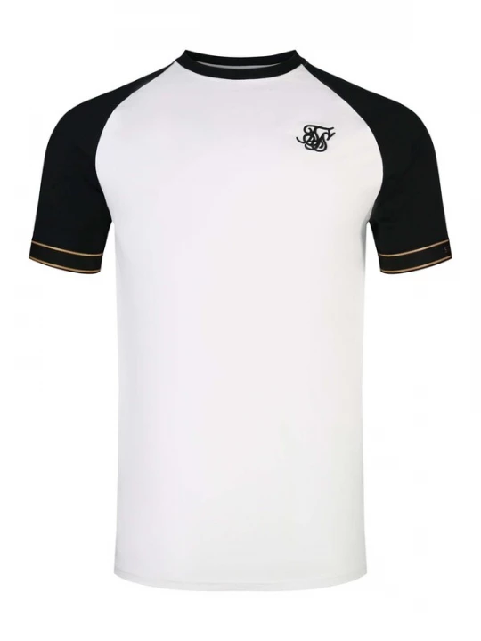 Foto van product SikSilk Shirt 'Tech' oranje / zwart / wit
