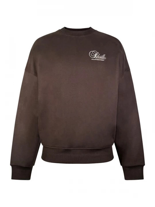 Foto van product SikSilk Sweatshirt bruin / wit