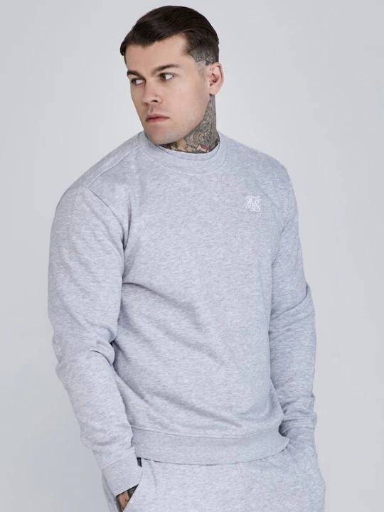 Foto van product SikSilk Sweatshirt grijs gemêleerd