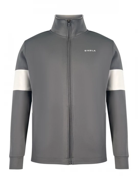 Foto van product SikSilk Sweatvest grijs / wit