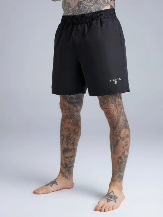 Foto van product SikSilk Zwemshorts antraciet / zwart / wit