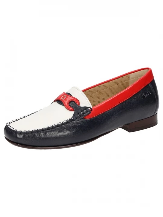 Foto van product SIOUX Instappers 'Colandina' donkerblauw / rood / wit