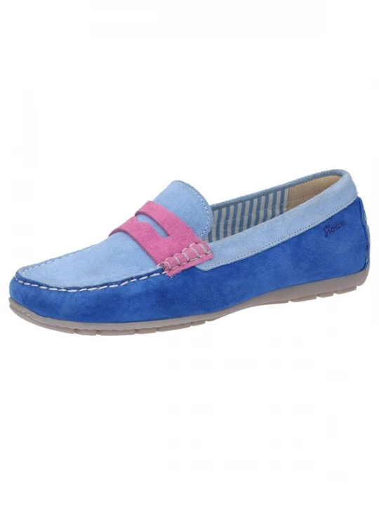 Foto van product SIOUX Mocassins 'Carmona-700' blauw / lichtblauw / lichtroze