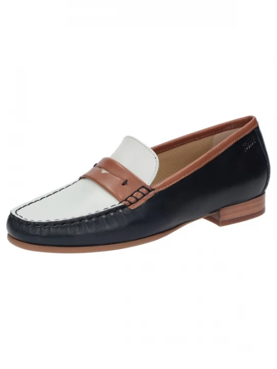 Foto van product SIOUX Mocassins 'Rosikena-700' donkerblauw / pueblo / wit