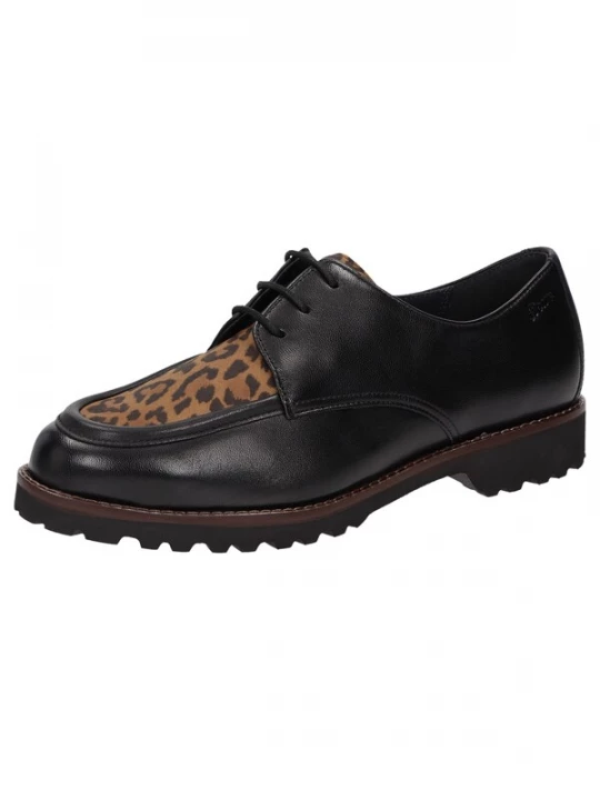 Foto van product SIOUX Veterschoen ' Meredith-749-H ' lichtbruin / donkerbruin