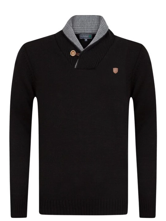 Foto van product Sir Raymond Tailor Trui 'Erasmo' zwart