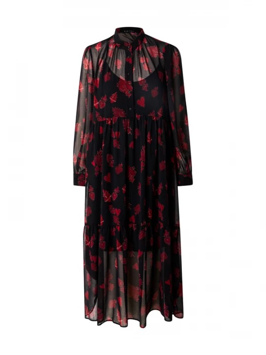Foto van product Sisley Jurk rood / zwart / wit