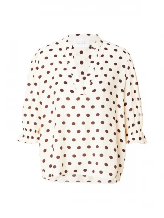 Foto van product SISTERS POINT Blouse 'VENNY' crème / bruin